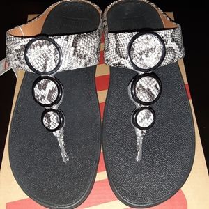Fitflop Faux Snakeskin Sandals